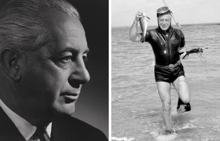 Побег с любовницей, политический заговор или несчастный случай: Куда пропал с пляжа премьер Австралии Гарольд Холт