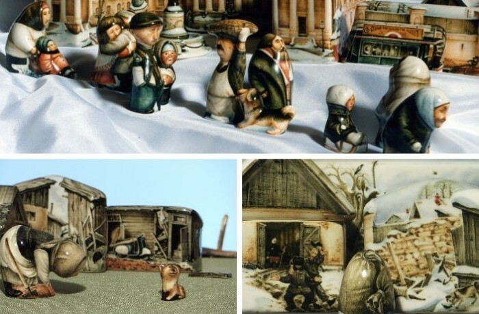 Москвич создает фарфоровые деревни-миниатюры, в которых кипит жизнь: Реальные «ретро галлюцинации» Андрея Черкасова
