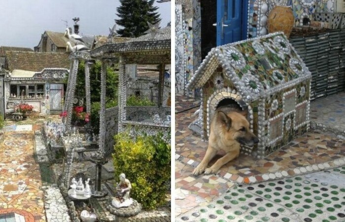 Как из мусора, который не стоит ничего, умельцы создают прекрасные дома и мозаики: Шедевры мусорного искусства