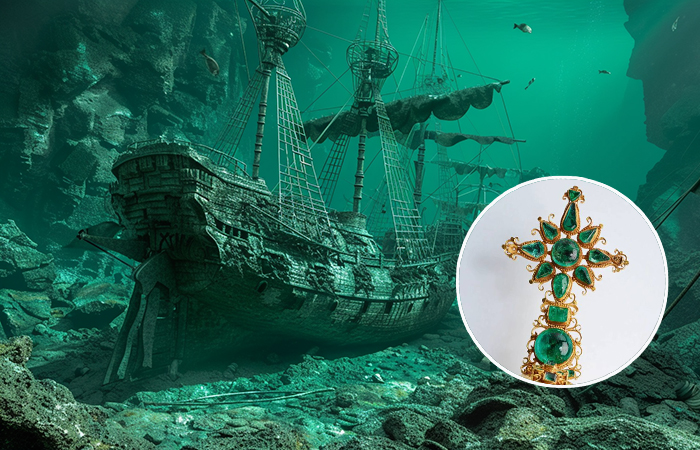 Как выглядят сокровища, которые затонули 400 лет назад, а сегодня стоят в 1 миллиард «зелёных»: Тайна проклятых изумрудов